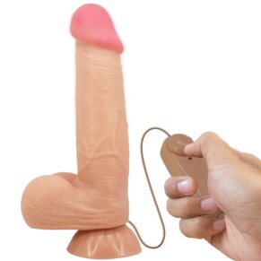Pretty Love Sliding Skin Series Dildo Realístico Con Ventosa Piel Deslizante Control Remoto Natural 21.8 cm 6959532360257