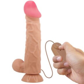 Pretty Love Sliding Skin Series Dildo Realístico Con Ventosa Piel Deslizante Control Remoto Natural 24 cm 6959532360240