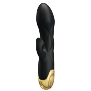 Pretty Love Vibrador De Lujo Bañado En Oro Recargable Negro 6959532331370
