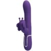 Pretty Love Vibrador Rabbit Multifunción 4 En 1 Mariposa Morado 6959532335811