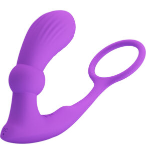 Pretty Love Warren Anillo & Vibrador Anal Violeta 6959532329704