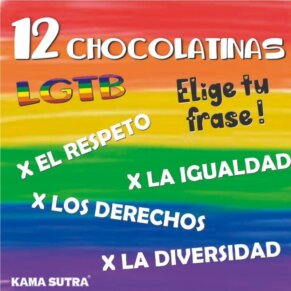 Pride Caja De 12 Chocolatinas Con La Bandera Lgbt 8412345049910