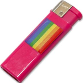 Pride Mechero Fuscia Con Bandera Lgbt 8412345048296