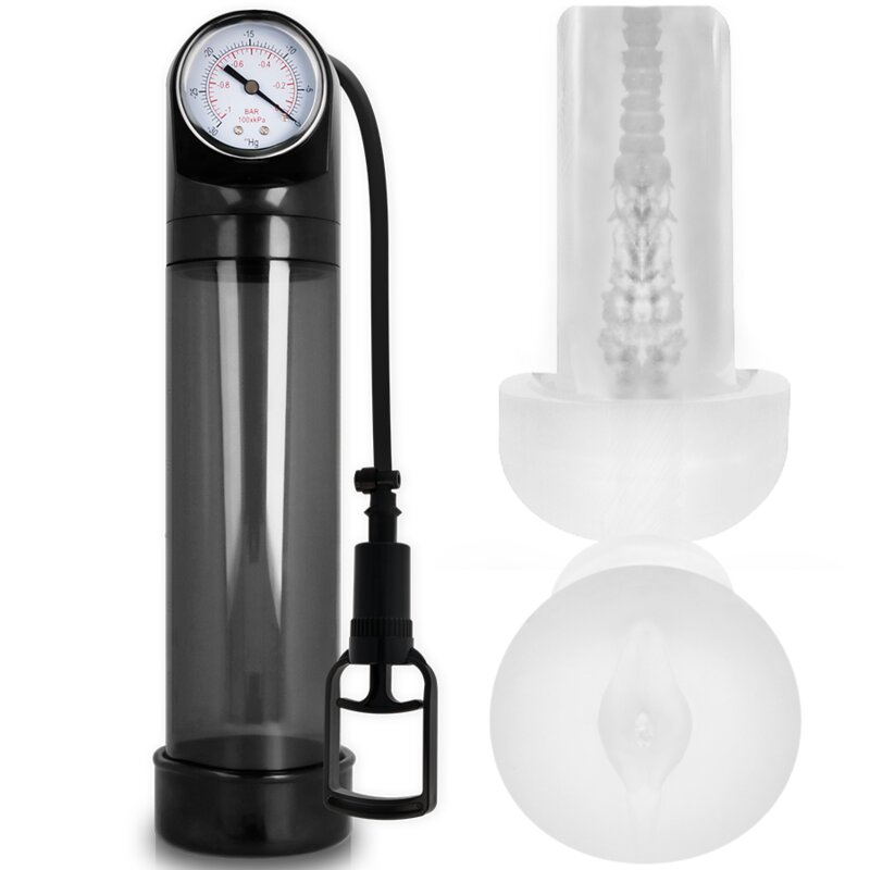 Pump Addicted Bomba Erección Rx9 Negro Con Masturbador 6 pump addicted bomba ereccion rx9 negro con masturbador