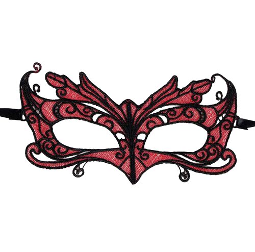 Queen Lingerie Antifaz De Encaje Detalles Rojo 6 queen lingerie antifaz de encaje detalles rojo 8435565945602
