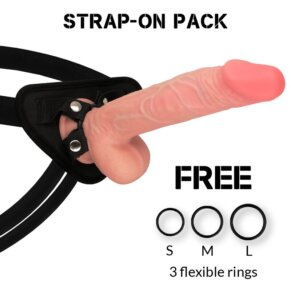 Rockarmy Arnés + Dual Density Sherman Dildo Realista 24 cm -O- 4.62 cm