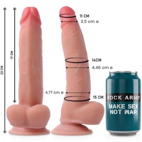 Rockarmy Dual Density Leopard Dildo Realista 23 cm -O- 4.77 cm 8435565908218