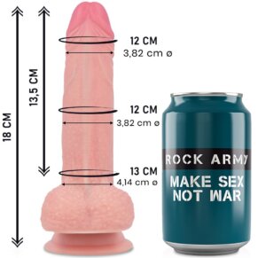 Rockarmy Liquid Silicone Dildo Premium Mustang 18 cm -O- 4.14 cm 8435565908836