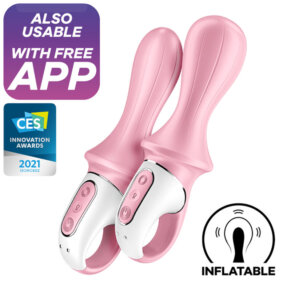 Satisfyer Air Pump Booty 5+ Vibrador Anal Inflable Rosa 4061504038551