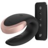Satisfyer App Double Love Vibrador Parejas Luxury Negro 4061504001722