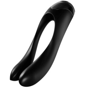 Satisfyer Candy Cane Vibrador Dedo Negro 4061504004136