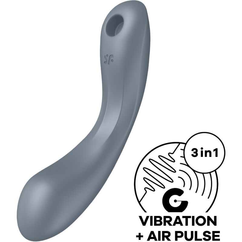 Satisfyer Curve Trinity 1 Air Pulse Vibration Gris 6 satisfyer curve trinity 1 air pulse vibration gris 4061504036489