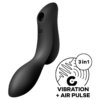 Satisfyer Curvy Trinity 2 Estimulador Y Vibrador Negro 4061504036519