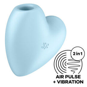 Satisfyer Cutie Heart Estimulador Y Vibrador Azul 4061504037271