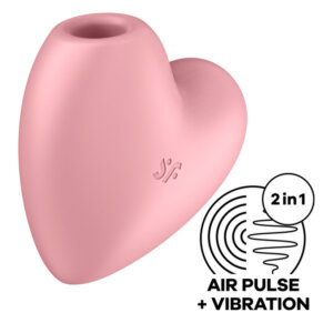 Satisfyer Cutie Heart Estimulador Y Vibrador Rosa 4061504037264