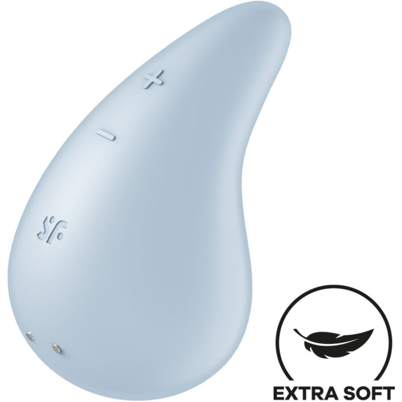 Satisfyer Dew Drop Vibrador Lay-On Azul 6 satisfyer dew drop vibrador layon azul 4061504066936