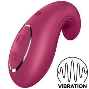 Satisfyer Dipping Delight Vibrador Lay-On Rojo 4061504044279