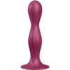 Satisfyer Double Ball-R Dildo Silicona Granate 4061504048680