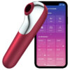 Satisfyer Dual Love Vibrador Y Succionador Con Aire Pulsado Rojo 4061504003054