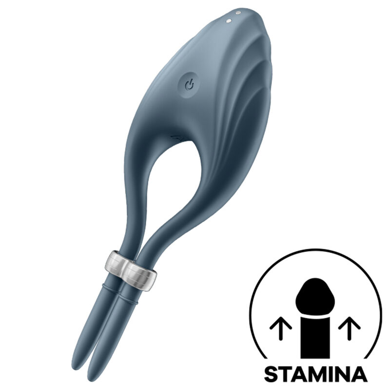 Satisfyer Duelist Anillo Vibrador Gris 6 satisfyer duelist anillo vibrador gris 4061504018447