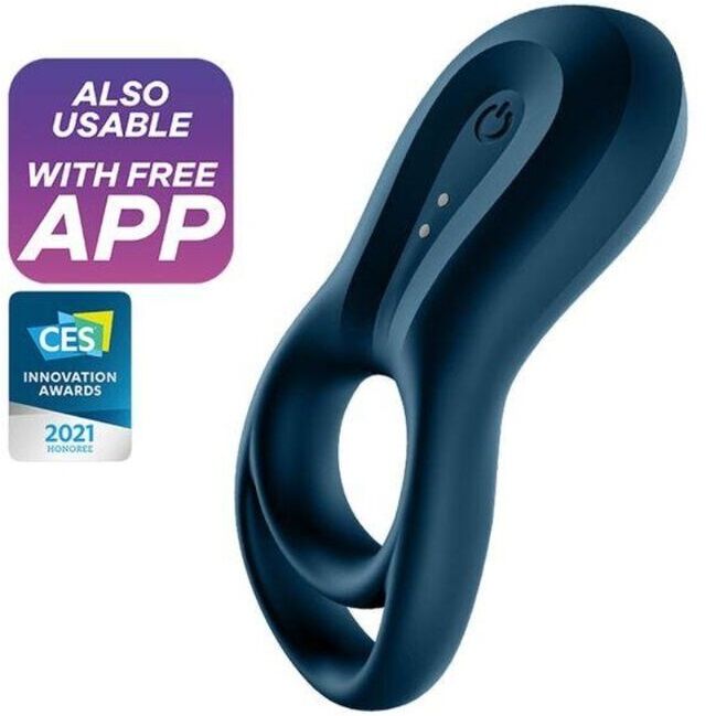 Satisfyer Epic Duo Anillo Vibrador App Azul 6 satisfyer epic duo anillo vibrador app azul 4061504009940