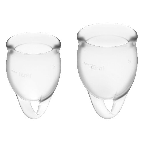 Satisfyer Feel Confident Kit Copa Menstrual Transparente 15 + 20 ml 4 satisfyer feel confident kit copa menstrual transparente 1520ml 4061504002019 1