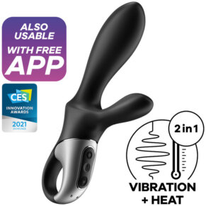 Satisfyer Heat Climax+ Vibrador Anal App Negro 4061504001654