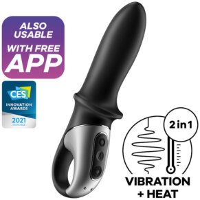 Satisfyer Hot Passion Vibrador Anal App Negro 4061504001647