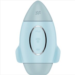 Satisfyer Mission Control Azul Vibrador Pequeño De Doble Impulso 4061504060071