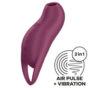 Satisfyer Pocket Pro 1 Estimulador Clítoris Granate 4061504045177