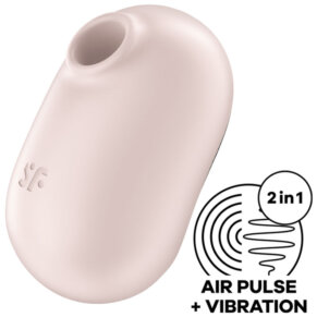 Satisfyer Pro To Go 2 Estimulador Y Vibrador Doble Beige 4061504045115