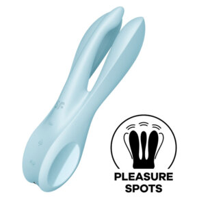 Satisfyer Threesome 1 Vibrador Azul 4061504037127