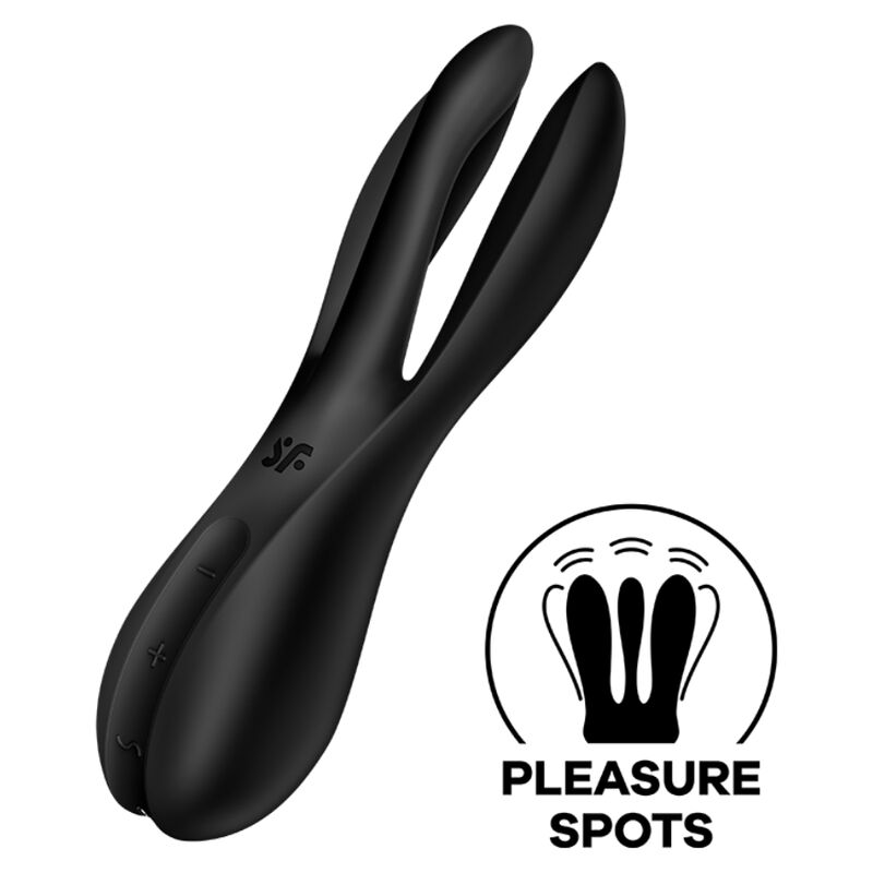 Satisfyer Threesome 2 Vibrador Negro 6 satisfyer threesome 2 vibrador negro 4061504037141