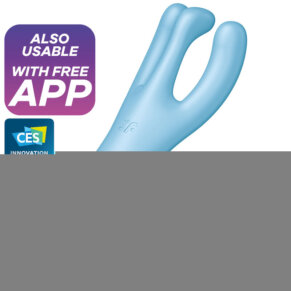 Satisfyer Threesome 4 Vibrador App Azul 4061504037189