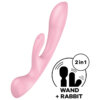 Satisfyer Triple Oh Vibrador Híbrido Rosa 4061504018249