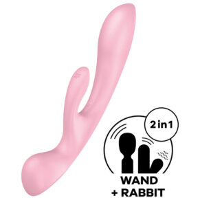 Satisfyer Triple Oh Vibrador Híbrido Rosa 4061504018249