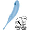 Satisfyer Twirling Pro Estimulador Y Vibrador Azul 2 Satisfyer Twirling Pro Estimulador Y Vibrador Azul 4061504043920