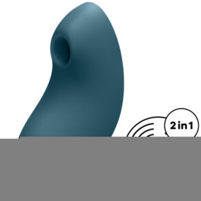 Satisfyer Vulva Lover 2 Estimulador Y Vibrador Azul 4061504018621