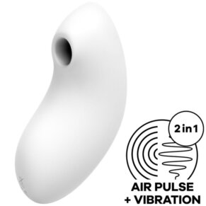Satisfyer Vulva Lover 2 Estimulador Y Vibrador Blanco 4061504018638