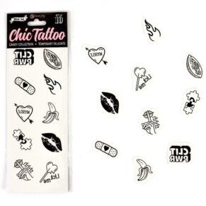 Secret Play Set De 10 Tattoos Temporales Candy Collection 8435097862583