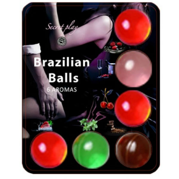 Secretplay 6 Hot Balls Lubricante Con Aroma De Frutas 6 secretplay 6 hot balls lubricante con aroma de frutas 8435097833866