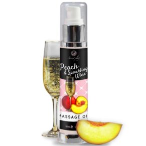 Secretplay Aceite Masaje Melocotón & Cava 50 ml 8435097136820