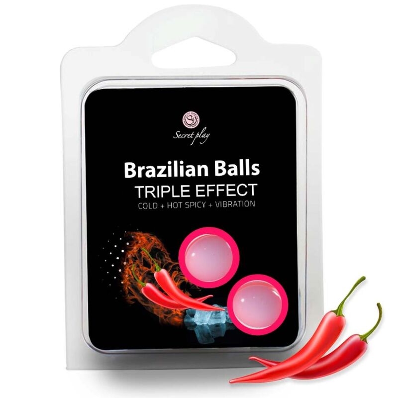 Secretplay Set 2 Brazilian Balls Triple Efecto 6 secretplay set 2 brazilian balls triple efecto 8435097836997