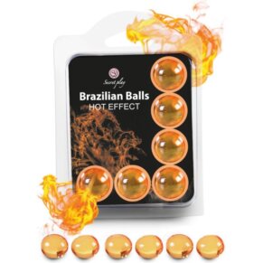 Secretplay Set 6 Brazilian Balls Efecto Calor 8435097235752