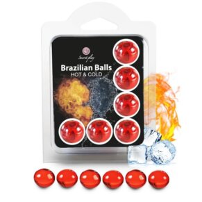 Secretplay Set 6 Brazilian Balls Efecto Frio Y Calor 8435097236292