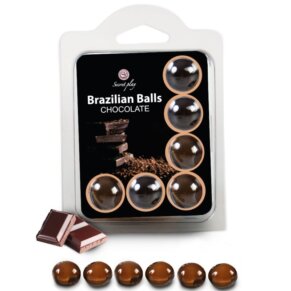 Secretplay Set 6 Brazilians Balls Chocolate 8435097233864