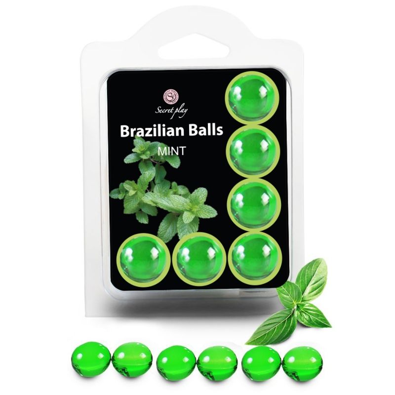 Secretplay Set 6 Brazilians Balls Menta 6 secretplay set 6 brazilians balls menta 8435097533865