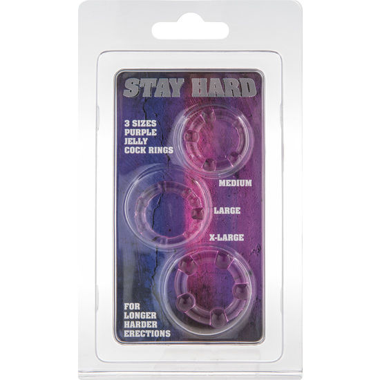 Seven Creations Juego Tres Anillos Pene Lila 2 seven creations juego tres anillos pene lila 4719855241358