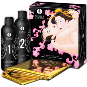 Shunga Gel De Masaje Erotico Cuerpo A Cuerpo Oriental Fresas Y Cava 697309077002