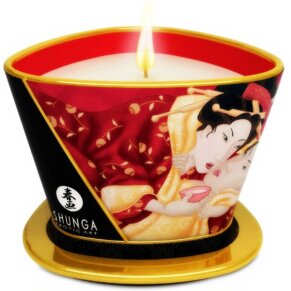 Shunga Mini Caress By Candelight Vela Masaje Fresas Y Cava 170 ml 697309045087